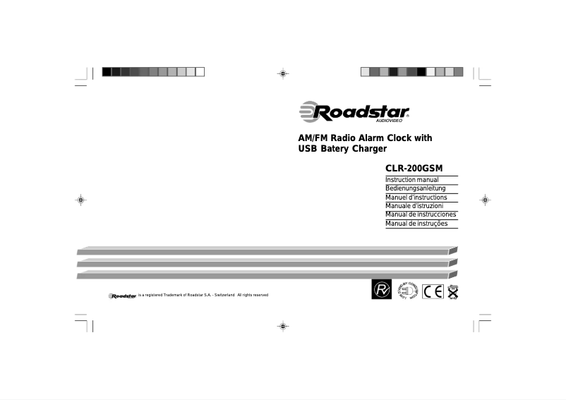 Image de la première page du manuel de l'appareil CLR-200GSM