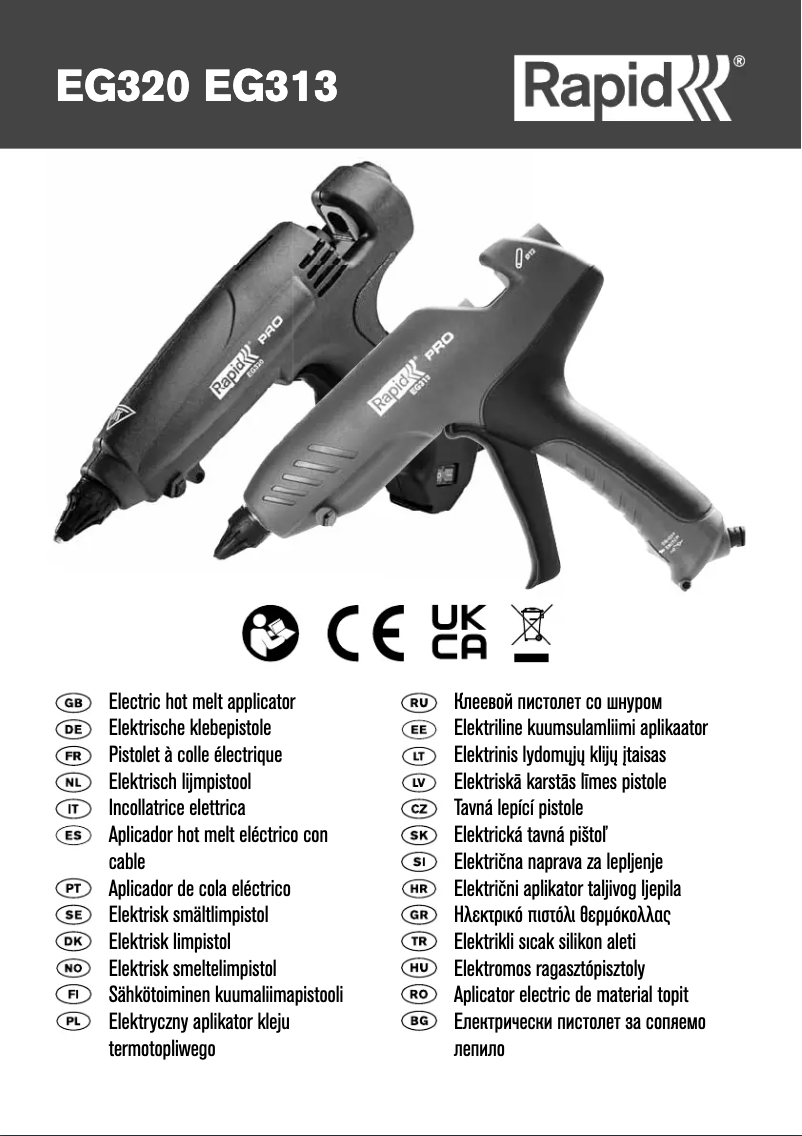 Page 1 de la notice Manuel utilisateur Rapid PRO EG320
