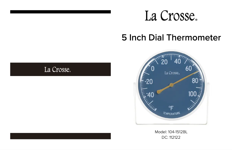 Page 1 de la notice Manuel utilisateur La Crosse Technology 104-1512BL