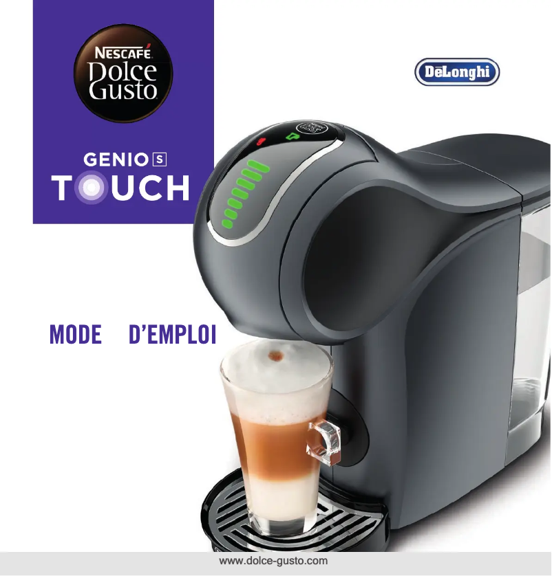 Page n°1 - Manuel utilisateur DeLonghi Nescafé Dolce Gusto Genio Touch EDG426