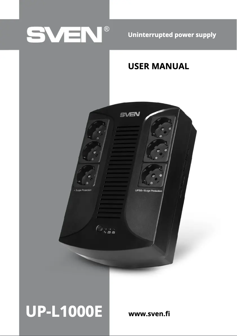 Image de la première page du manuel de l'appareil UP-L1000E