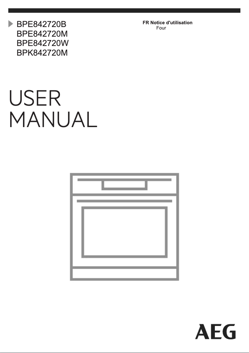 Page 1 de la notice Manuel utilisateur AEG BPE842720B