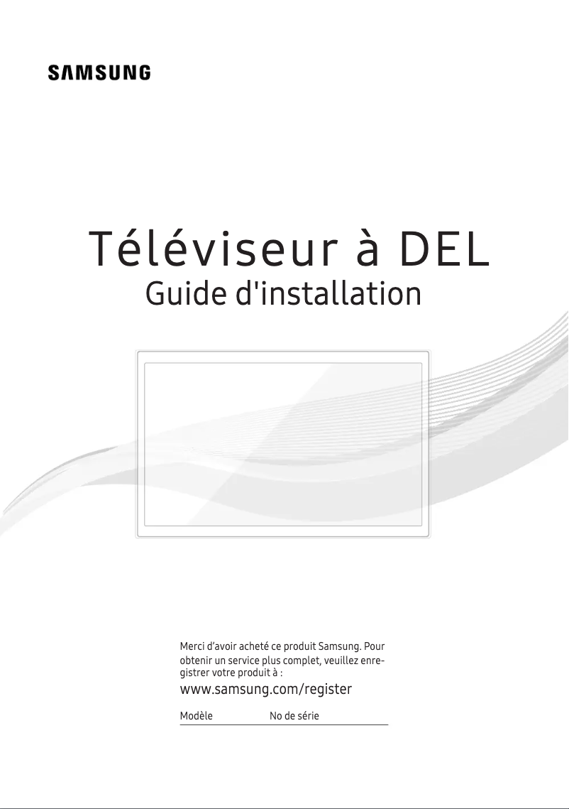 Page n°1 - Guide d'installation Samsung HG65NE890UF