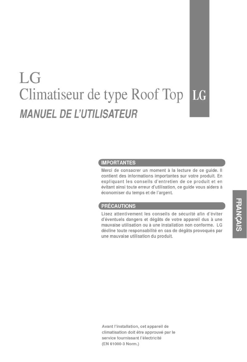 Image de la première page du manuel de l'appareil LK-1080HH