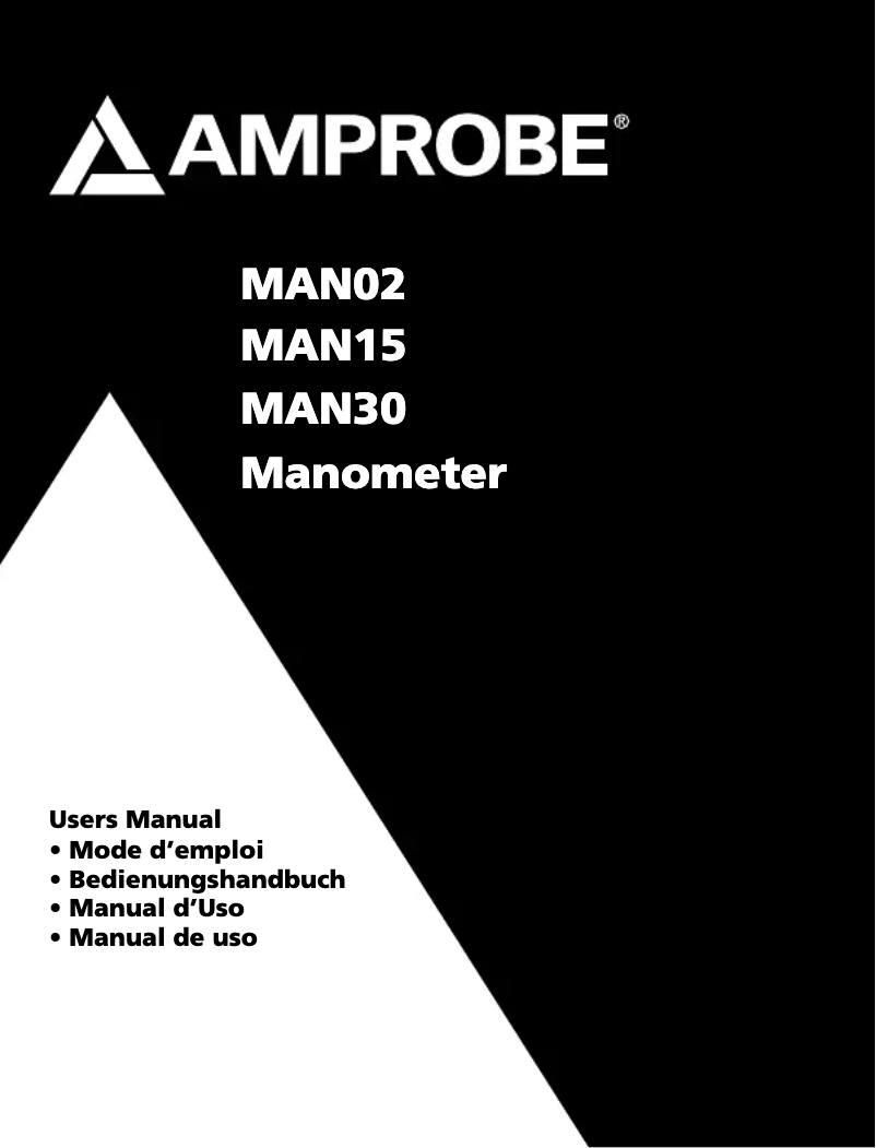 Página 1 del manual Manual de usuario Amprobe MAN15