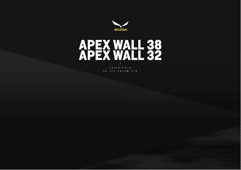 Page n°1 - Manuel utilisateur Salewa Apex Wall 32