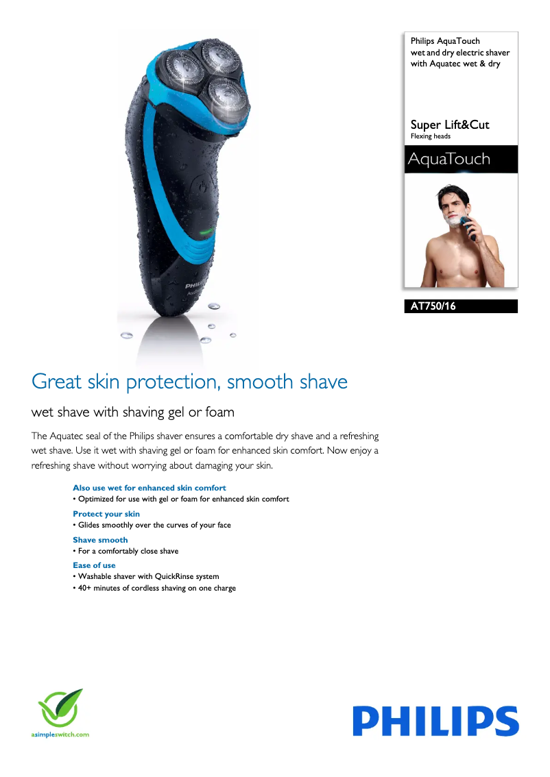 Image de la première page du manuel de l'appareil NIVEA AquaTouch AT750