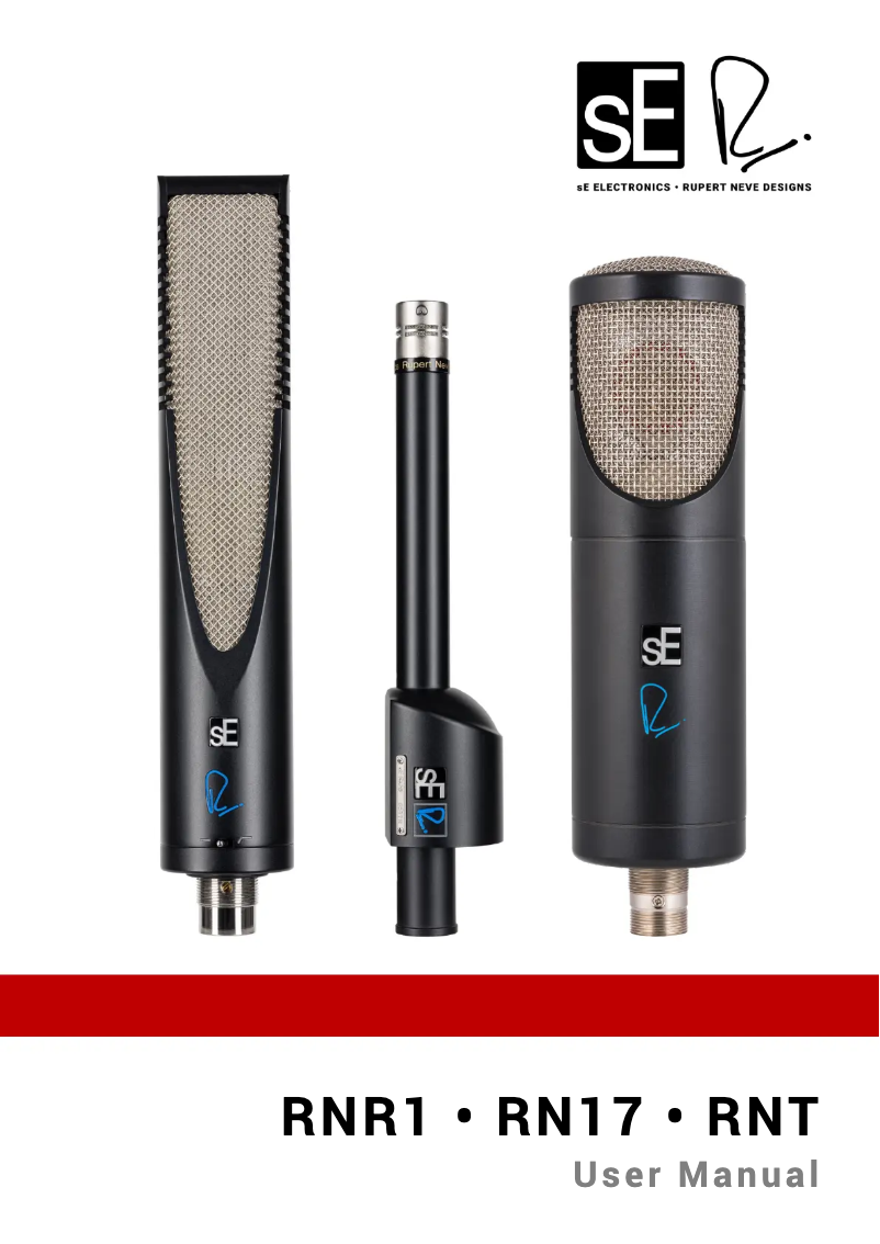 Page n°1 - Manuel utilisateur SE Electronics RNT