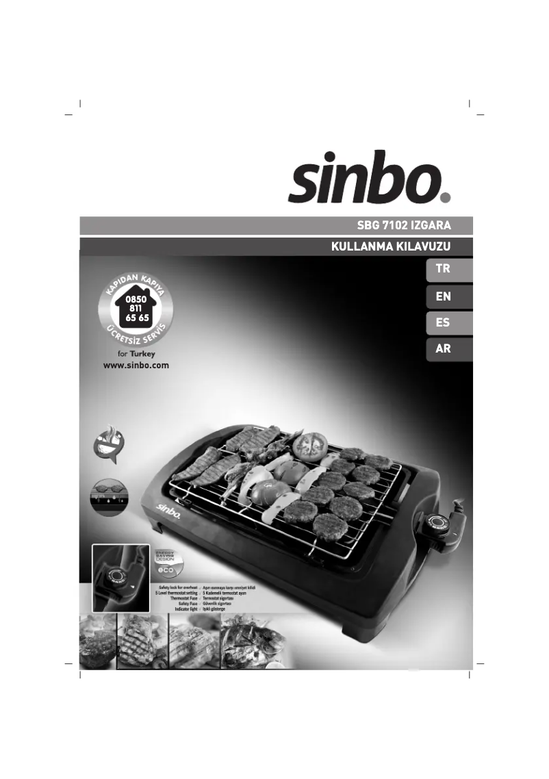 Page 1 of the manual User Manual Sinbo SBG-7102