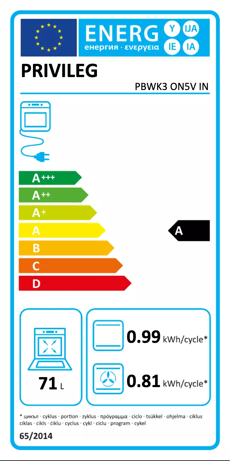 Image de la première page du manuel de l'appareil PBWK3 ON5V IN