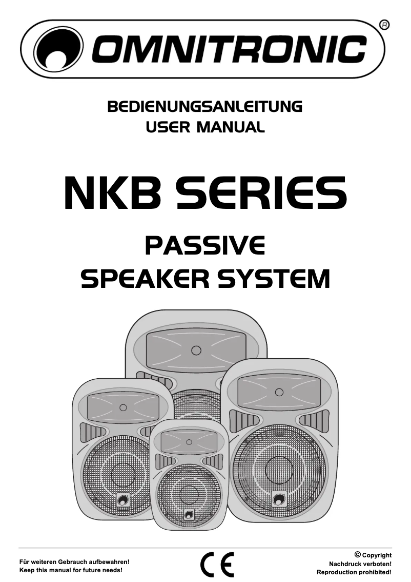 Page n°1 - Manuel utilisateur Omnitronic NKB-210
