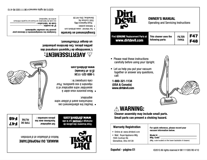 Image de la première page du manuel de l'appareil Sd40025 Quick Power
