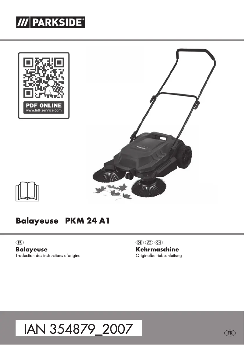 Page 1 de la notice Manuel utilisateur Parkside PKM 24 A1