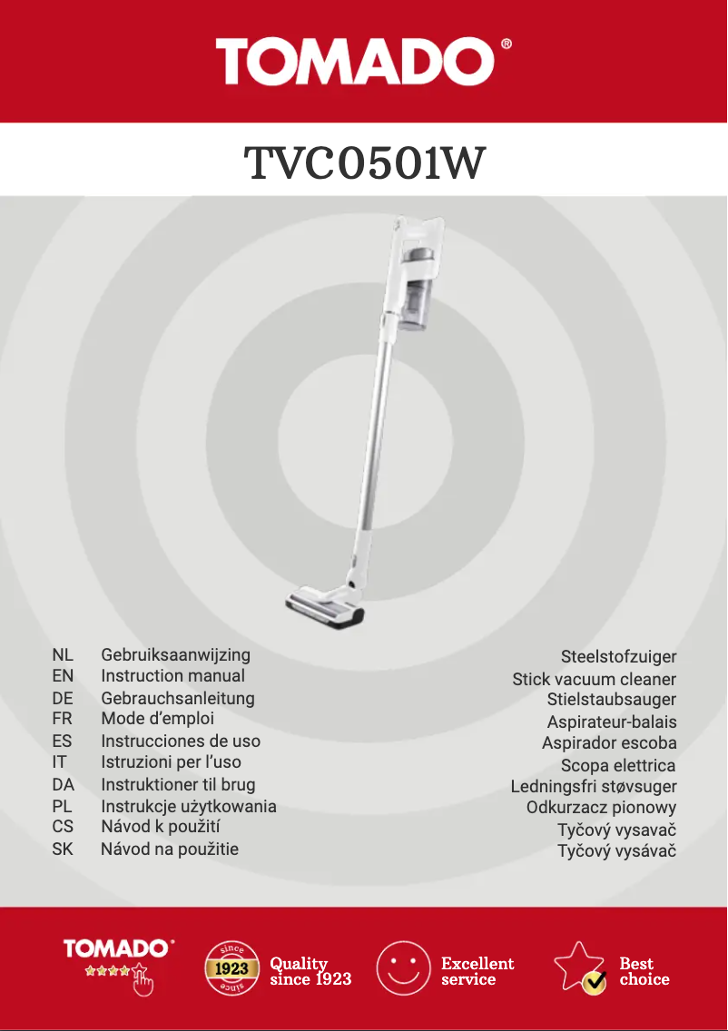 Page 1 de la notice Mode d'emploi Tomado TVC0501W