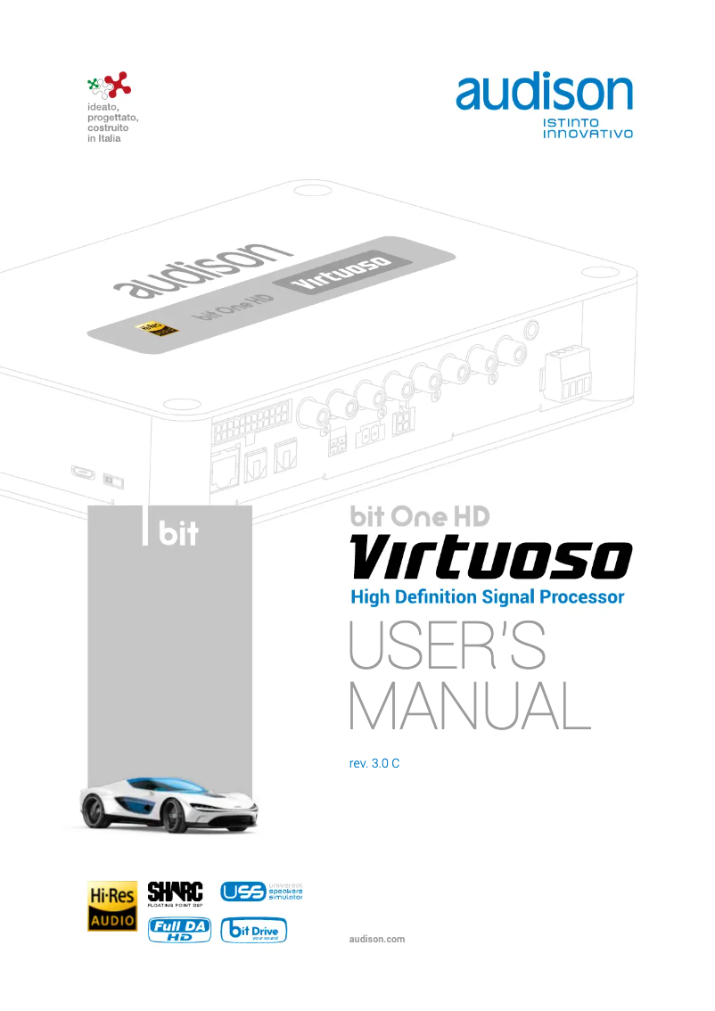 Image de la première page du manuel de l'appareil bit One HD Virtuoso