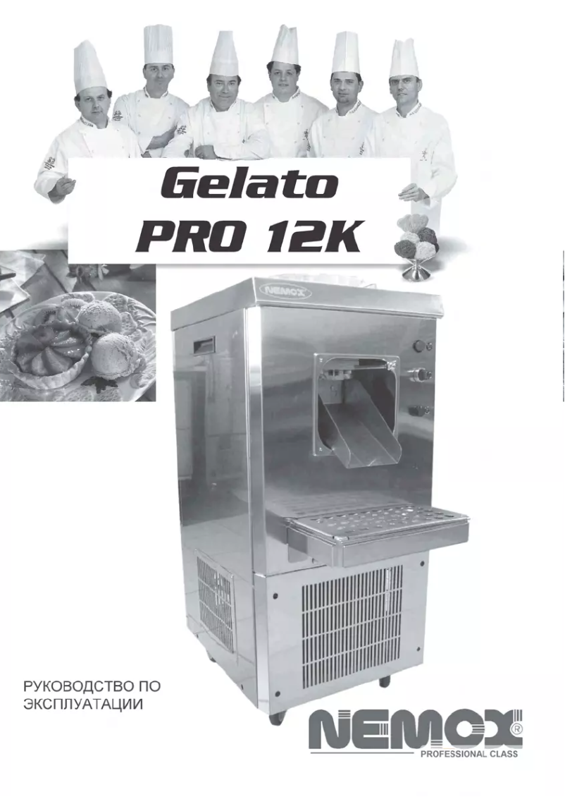 Page 1 of the manual User Manual Nemox Gelato PRO 12K