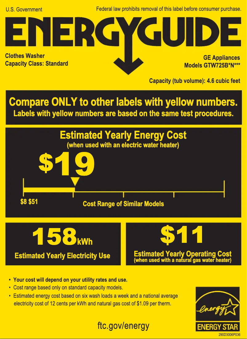 Image de la première page du manuel de l'appareil GTW725BSNWS