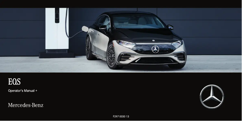 Page 1 de la notice Manuel utilisateur Mercedes-Benz EQS Sedan (2023)