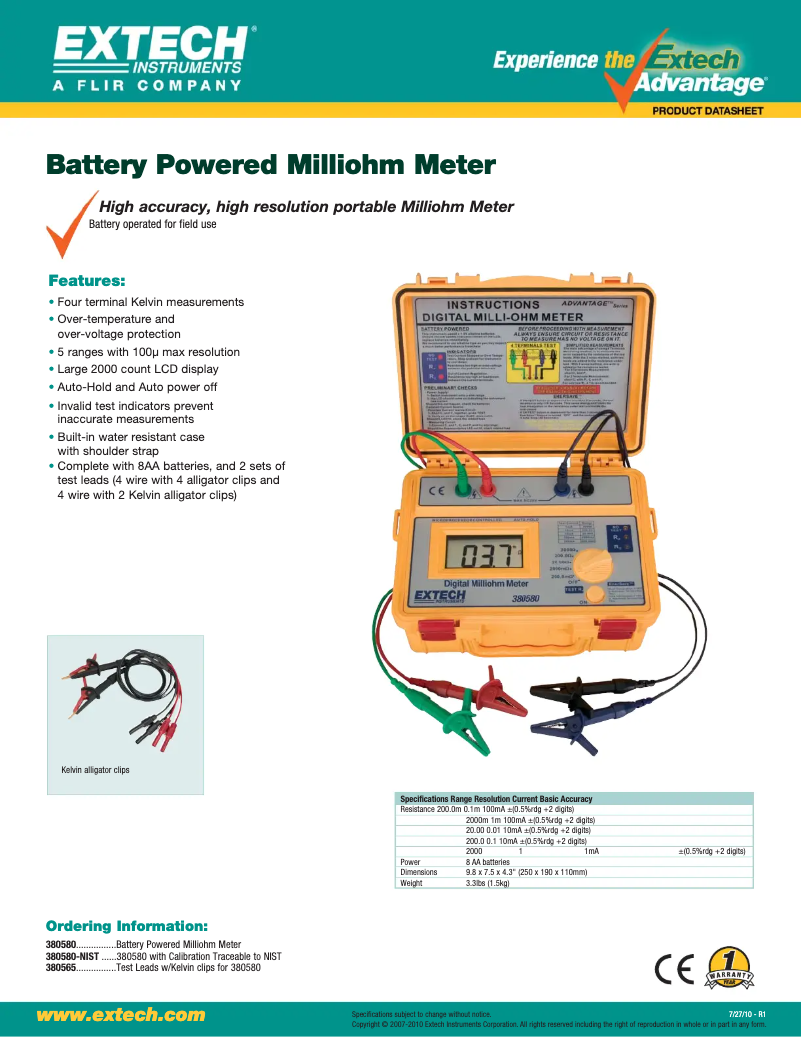 Image de la première page du manuel de l'appareil 380580