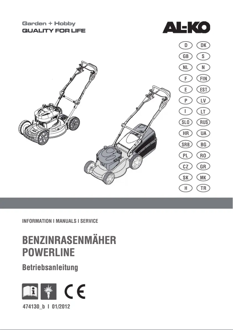 Page n°1 - Manuel utilisateur AL-KO Powerline 5204 VS