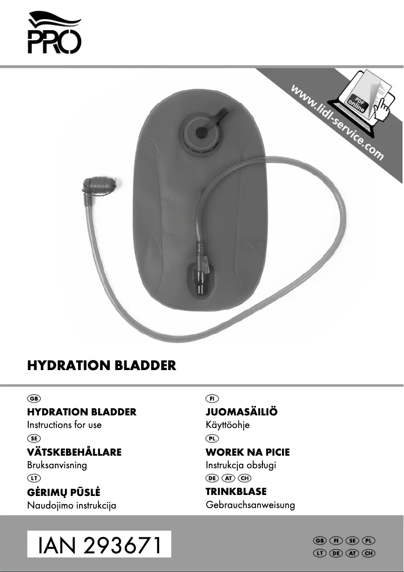 Page 1 de la notice Manuel utilisateur Crivit IAN 293671