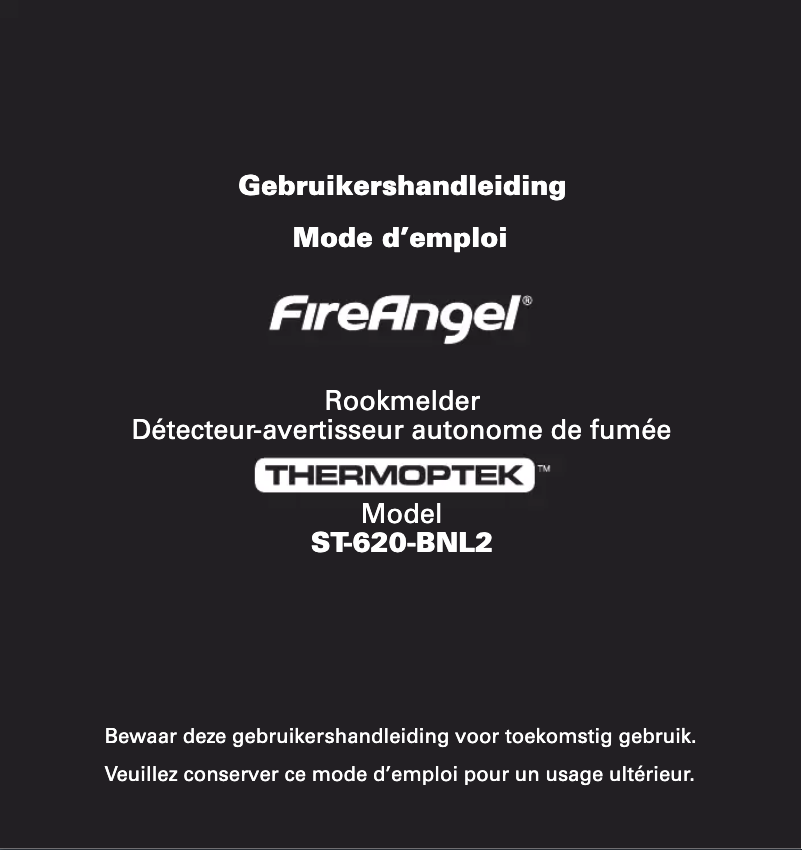 Page n°1 - Manuel utilisateur AngelEye FireAngel ST-620-BNL2