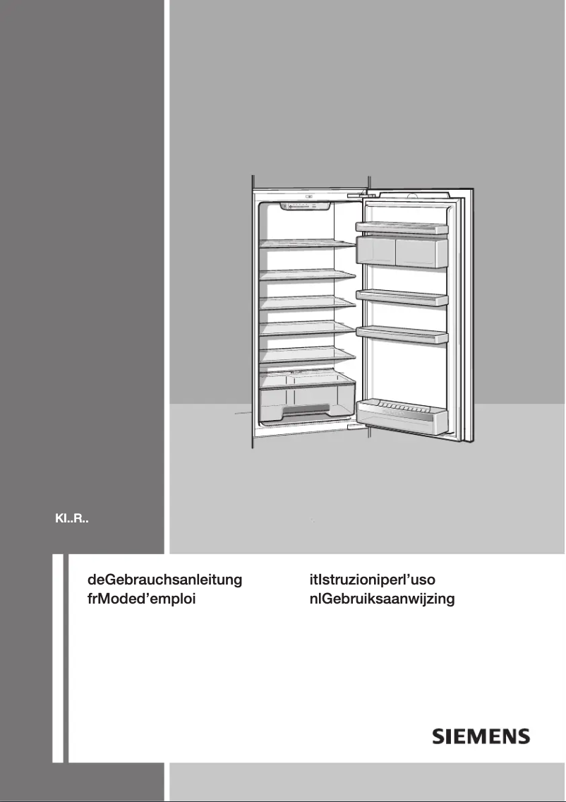 Page n°1 - Manuel utilisateur Siemens KI24RA65