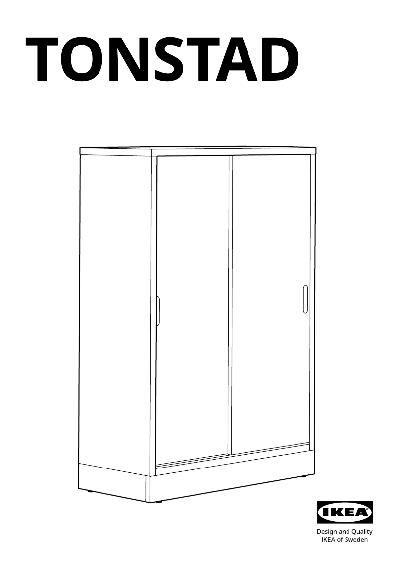 Page 1 de la notice Manuel utilisateur Ikea TONSTAD 005.569.85