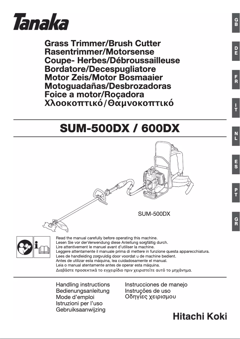 Image de la première page du manuel de l'appareil SUM-500DX