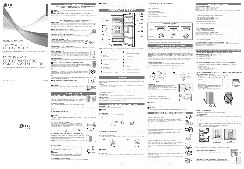 Page n°1 - Manuel utilisateur LG GM-C402QQC