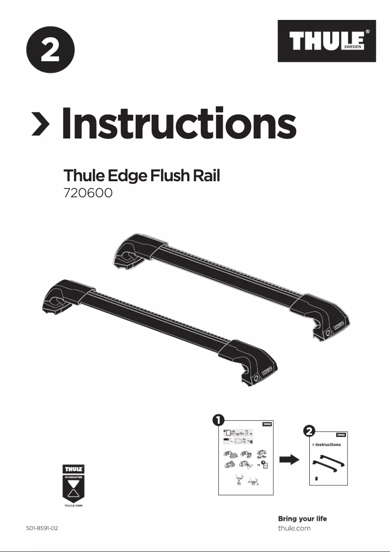 Image de la première page du manuel de l'appareil Flush Rail Edge