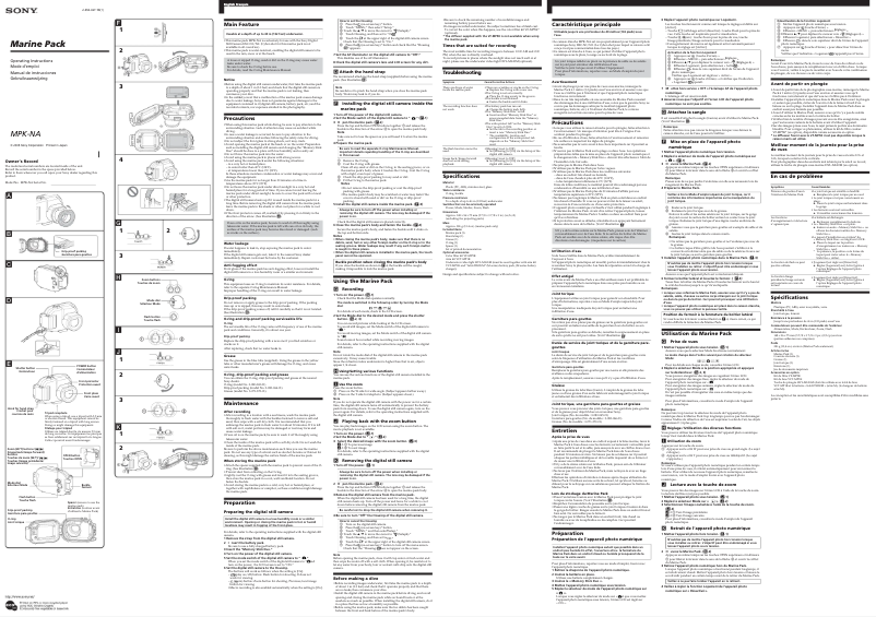 Página 1 del manual Manual de usuario Sony MPK-NA