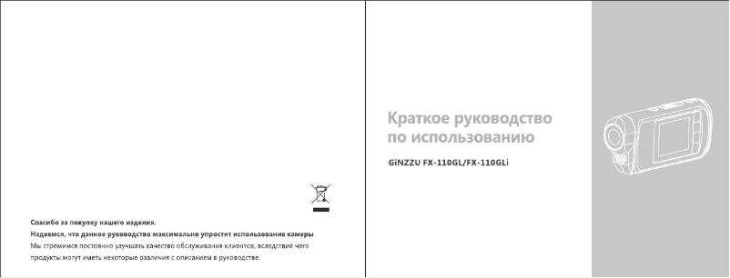 Page 1 de la notice Manuel utilisateur Ginzzu FX-110GLi