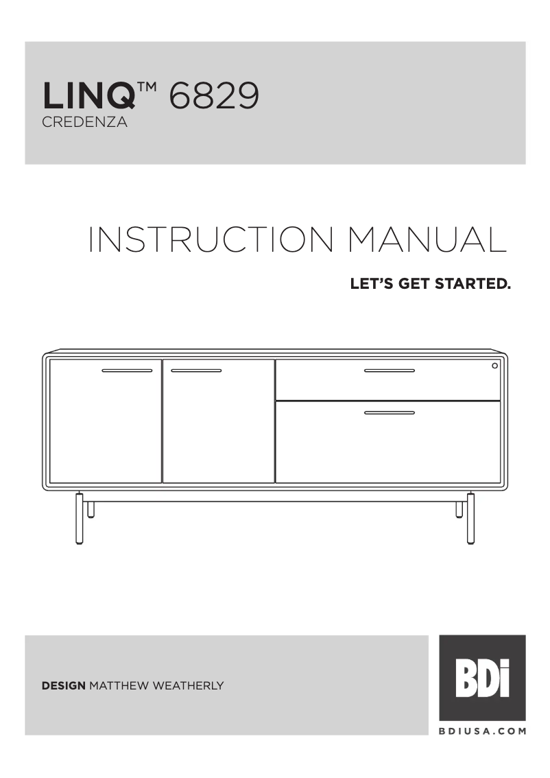 Page 1 de la notice Manuel utilisateur BDI LINQ 6829