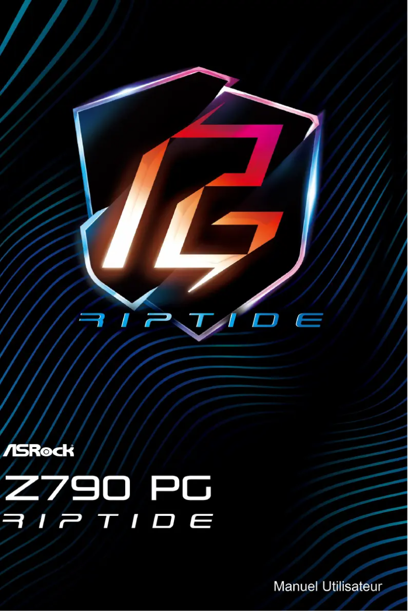 Page 1 de la notice Manuel utilisateur Asrock Z790 PG Riptide