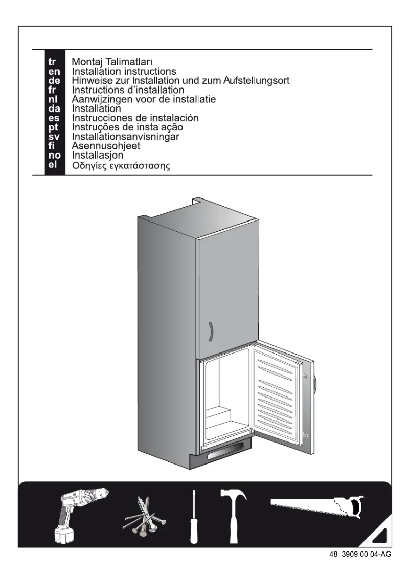 Page n°1 - Guide d'installation Beko B 1751