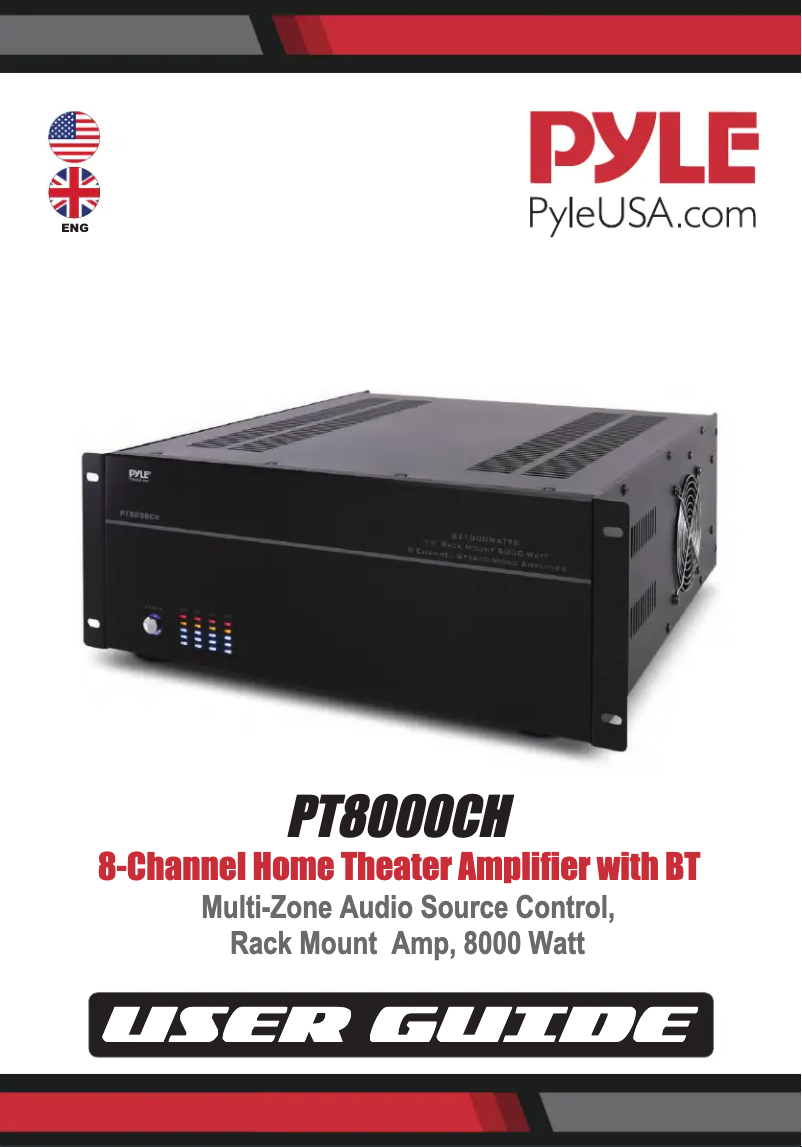 Image de la première page du manuel de l'appareil PT8000CH