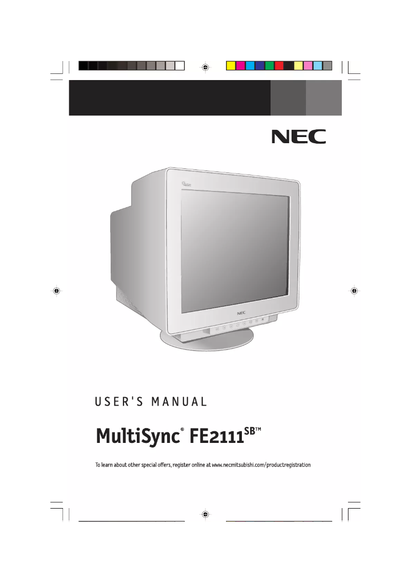 Página 1 del manual Manual de usuario NEC MultiSync FE2111SB