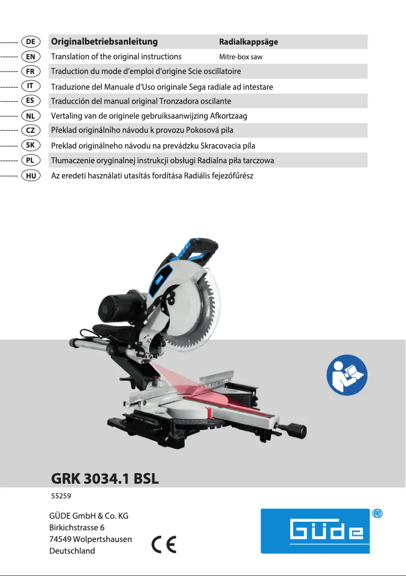 Page n°1 - Manuel utilisateur Güde GRK 3034.1 BSL