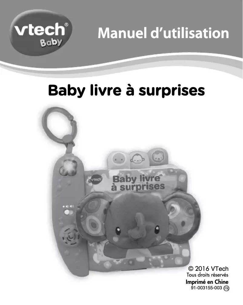 Página 1 del manual Manual de usuario Vtech Baby livre à surprises