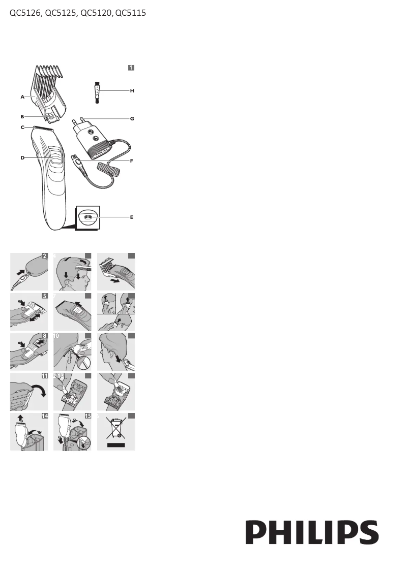 Page n°1 - Manuel utilisateur Philips Series 3000 QC5126