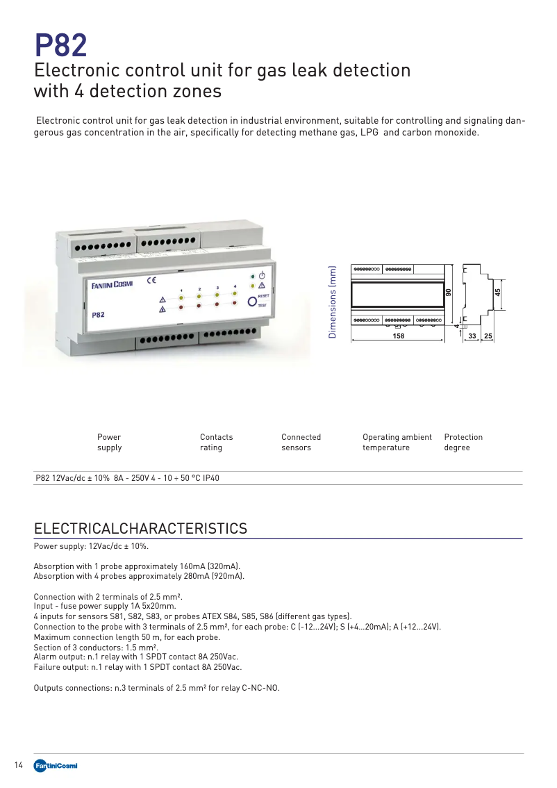 Image de la première page du manuel de l'appareil P82