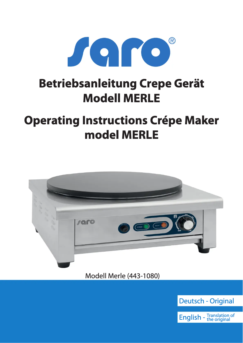 Page n°1 - Manuel utilisateur Saro MERLE