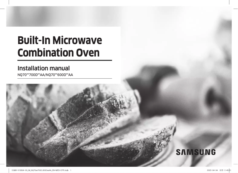 Image de la première page du manuel de l'appareil NQ70CG700DSR