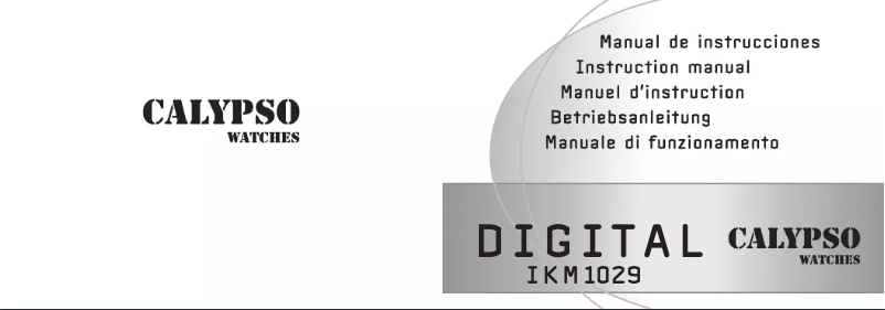 Page 1 de la notice Manuel utilisateur Calypso K5681