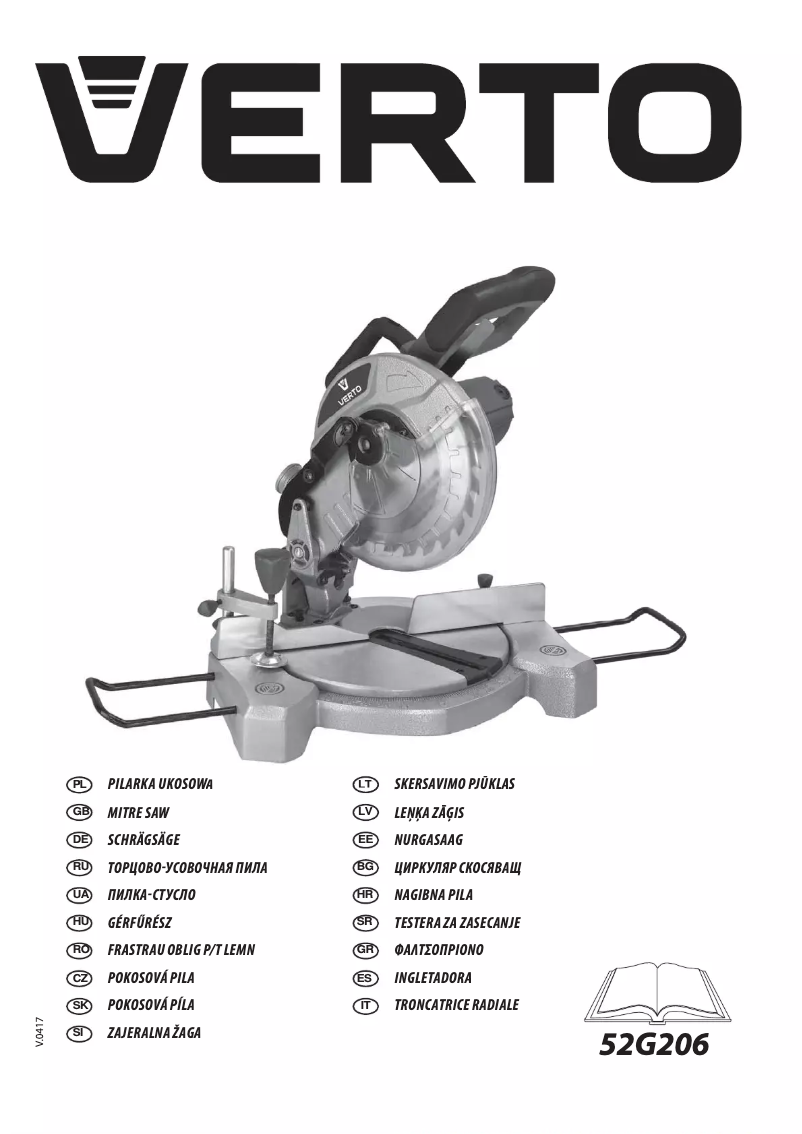 Page 1 de la notice Manuel utilisateur Verto 52G206