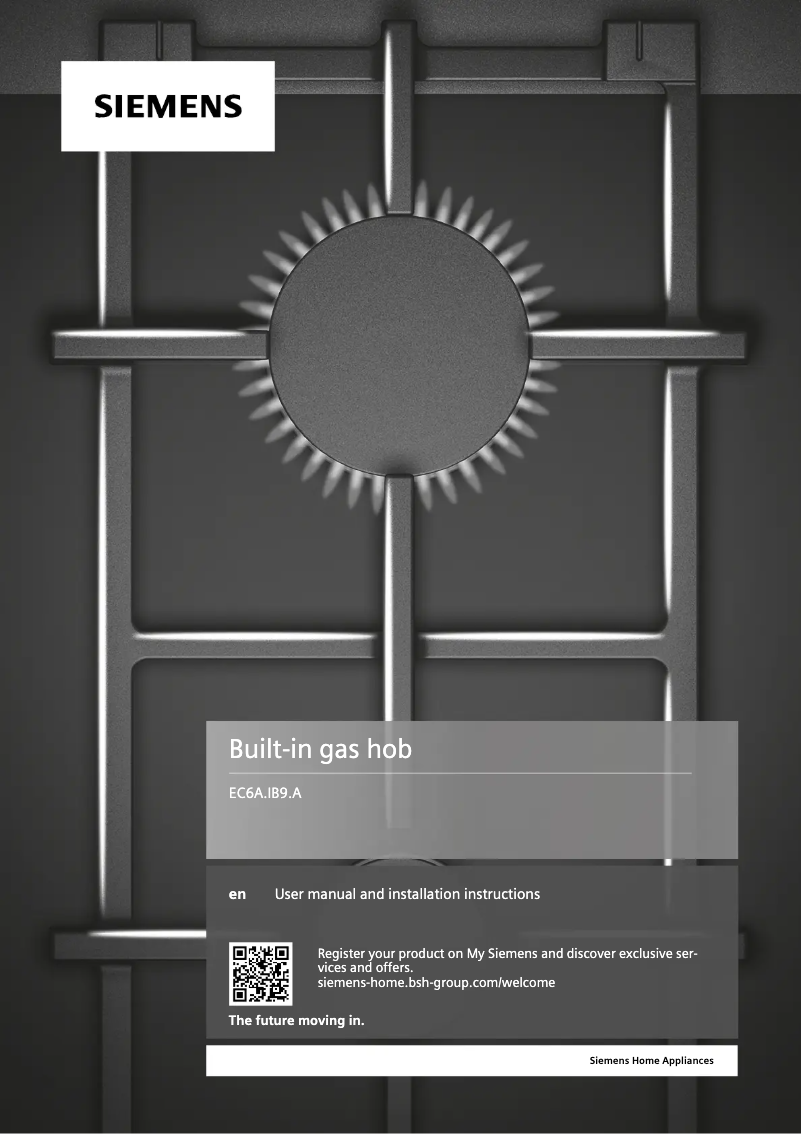 Page 1 de la notice Manuel utilisateur Siemens EC6A5IB90A