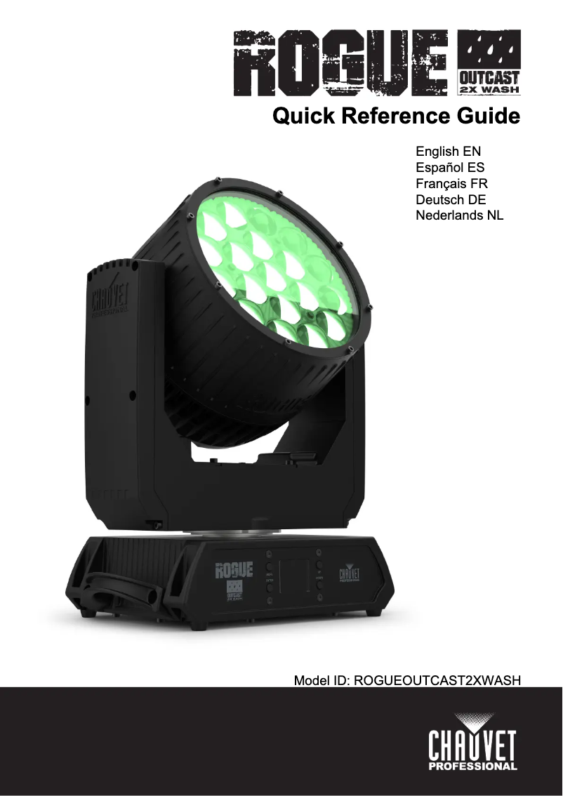 Page n°1 - Manuel utilisateur Chauvet Rogue Outcast 2X Wash