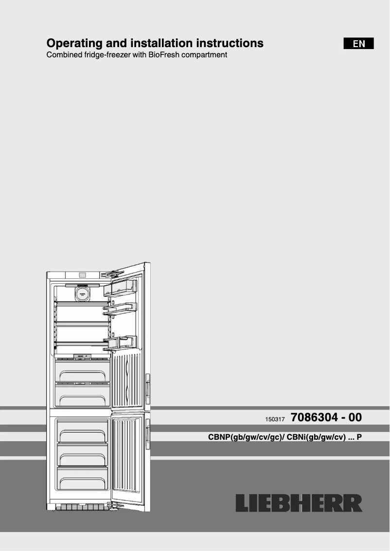 Page n°1 - Manuel utilisateur Liebherr CBNigb 4855 Premium BioFresh NoFrost