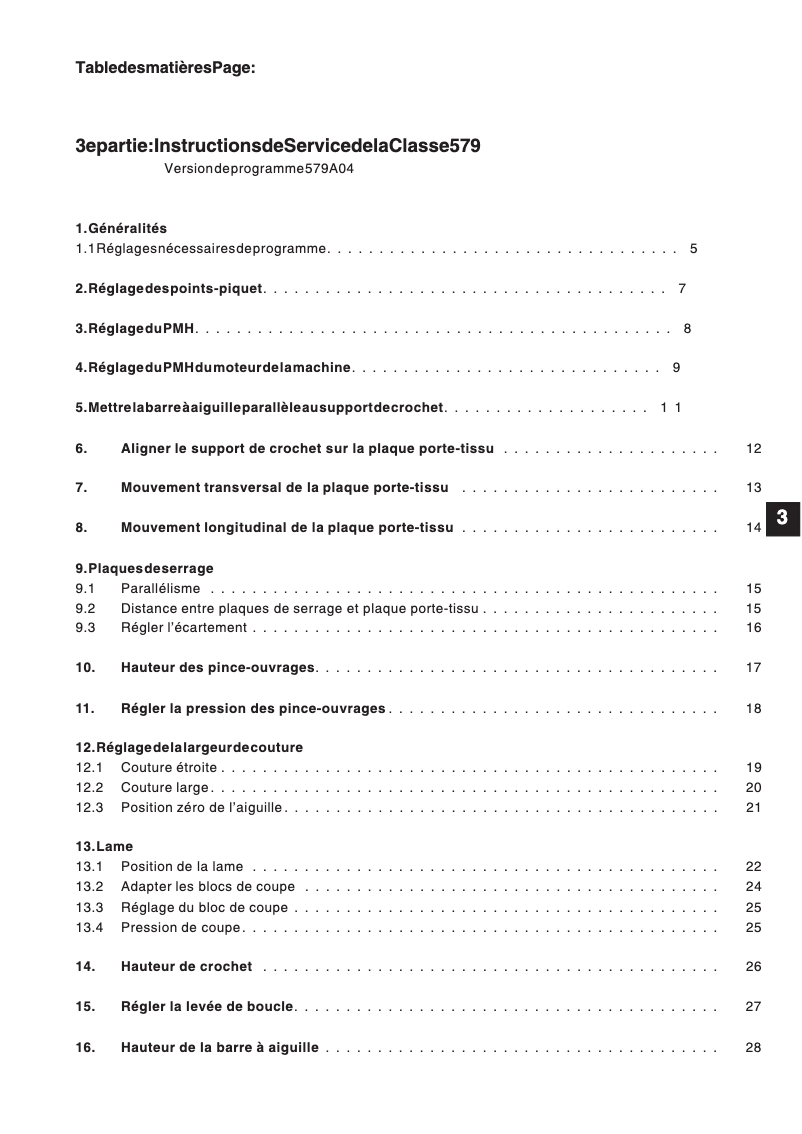 Image de la première page du manuel de l'appareil 579